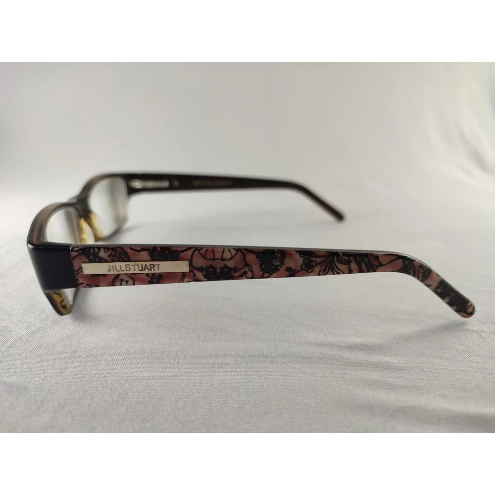 Jill Stuart JS 289-1 Tortoise Pink Floral Pattern Eyeglass Frames 53-17-135‎